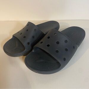 Crocs Classic Black Slides Size M10 W12